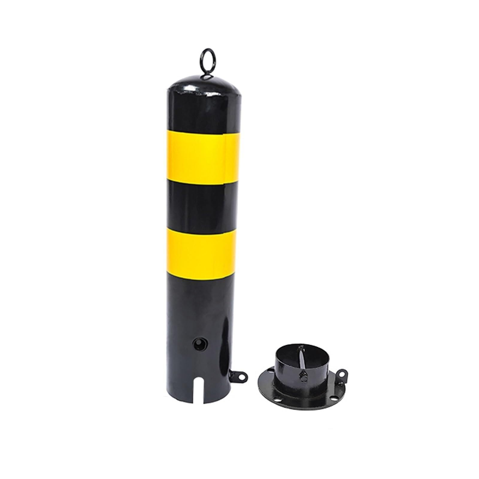Bolardo De Seguridad Para Aparcamientos, Bolardo Metálico, Bolardo Desmontable, Bolardo De Seguridad Con Cerradura Y 4 Pernos De Anclaje Incluidos, Para Seguridad Vial