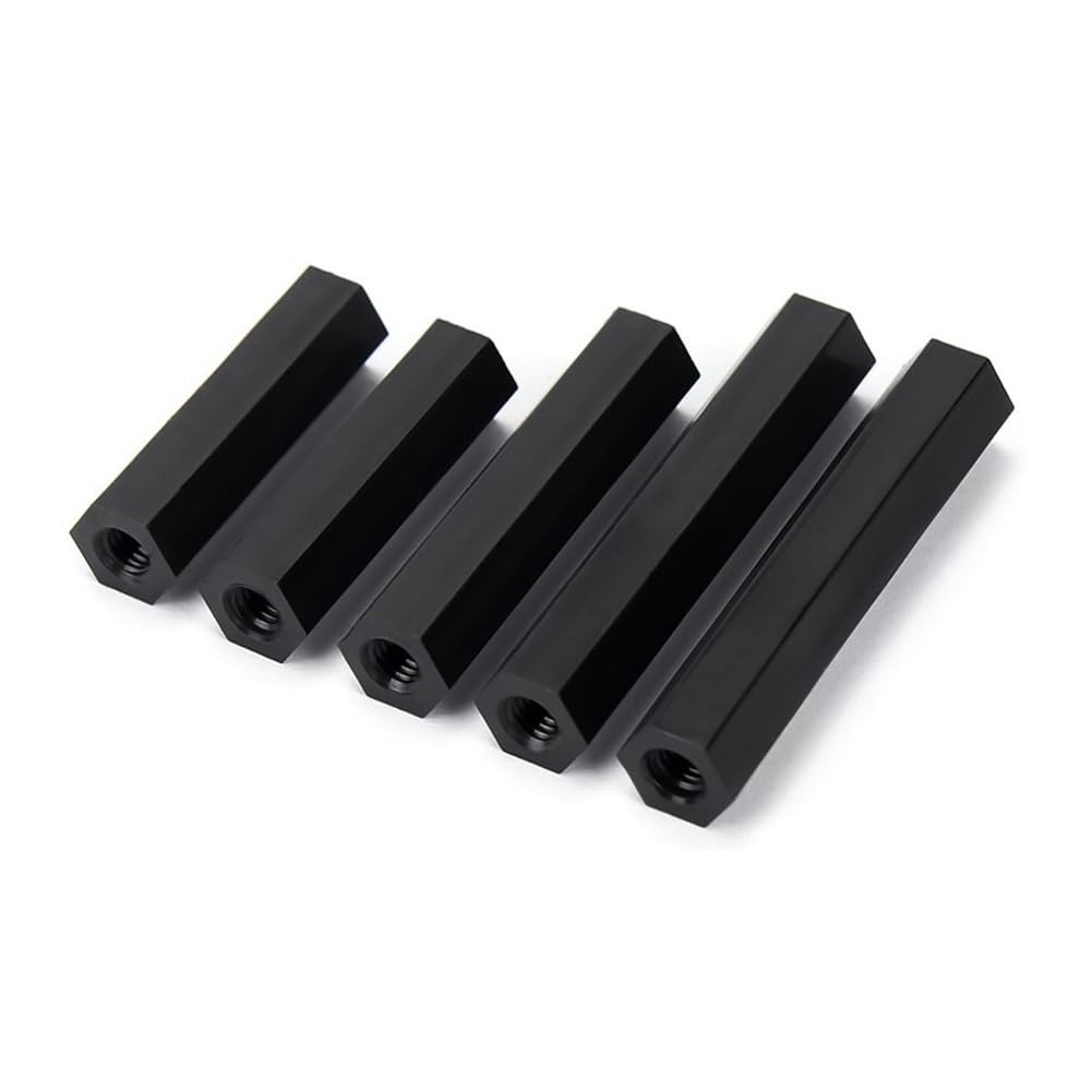 Distanziatori Esagonali in Nylon Nero da Femmina-Femmina, M4*30 mm,20 pezzi