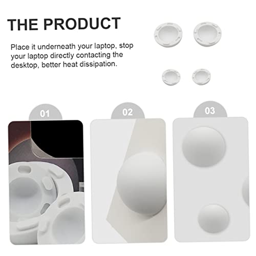 POPETPOP 4pcs Soporte para Laptop con Pies de Silicona miniatura 6