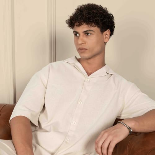 Image of Aatman Men's Half Sleeve | Casual | Box Fit | Cuban Collar Shirt