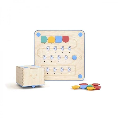 Screen-Free Programming: PrimoToys Cubetto Coding Learning Robotics for Beginner Hands-on Early Learners – Coding Kit with Blocks, Adventure Map & Story Guide