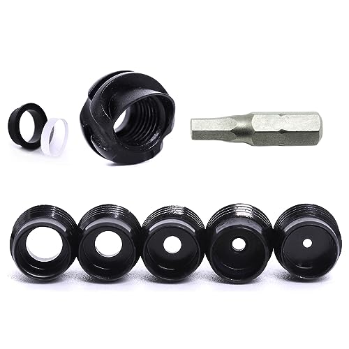 37/45 Degree Hooded Peep Sight Compound Bow Peep Sight Inner Core 6X Clarifier Aperture Lens Kits for Hunting