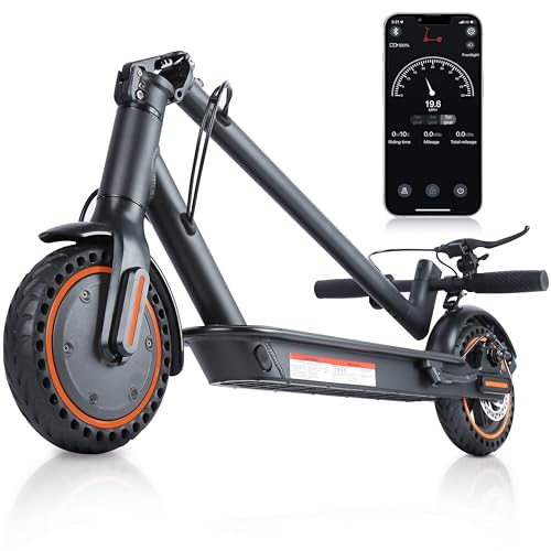 Electric Scooter, 500W Motor, Top Speed 19MPH, 21 Miles Long