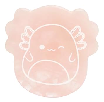 TONYMOLY x Squishmallows Archie Axolotl Rose Quartz Gua Sha Facial Massage Tool for Sculpting, Lymphatic Drainage & Circulation Skin Toning Face Sculptor, K-Beauty Gift, Limited Edition Collab