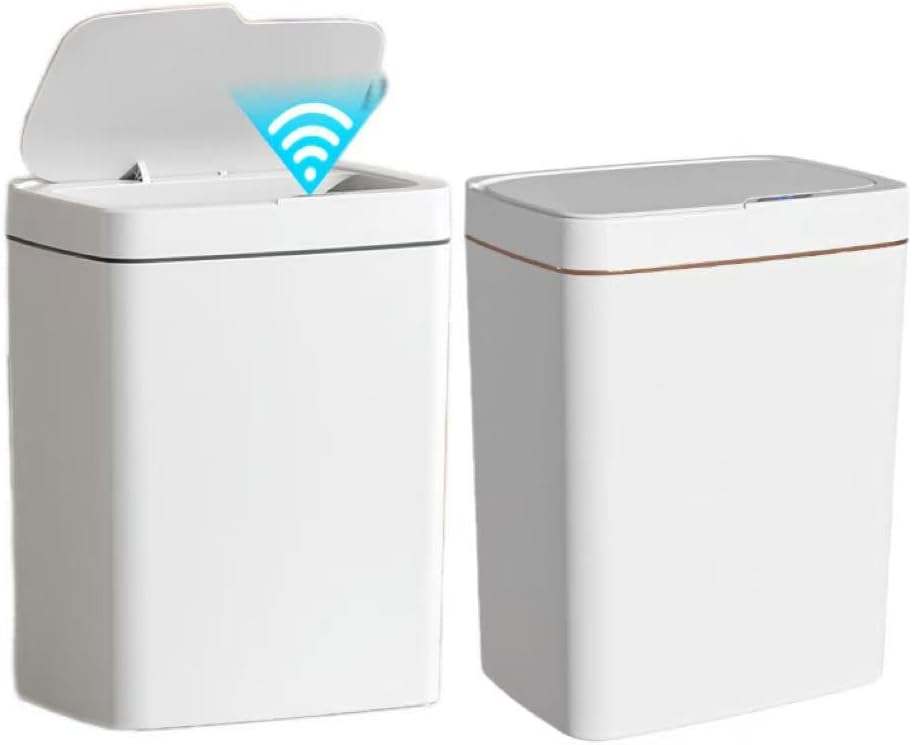 ORCHID M® Automatic Trash Can | 15 Liter Waste Bin with Lid | Automatic Induction Touch-Free Trash Can Suitable Garbage Container for Kitchen, Home, Office, Living Room, Bedroom