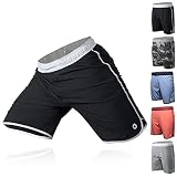 Gold BJJ Pacific Short - No-Gi Jiu Jitsu Fight Shorts (Black, Large)