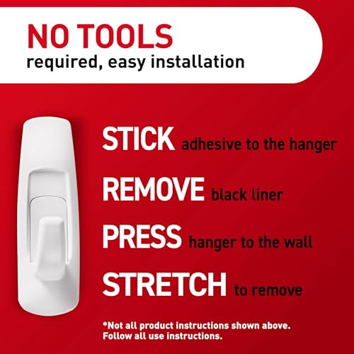 Image of Command 5 lb Large Utility Hooks, 14 Hooks and 16 Strips, Damage-Free Hanging Wall Hook with Adhesive Strips, No Tools Required, Great for Home Kitchen Office Organization