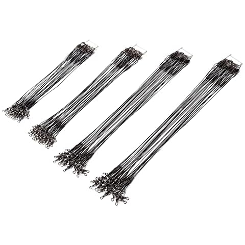 80 Stück Angeln Vorfächer, Angelzubehör Vorfach, Edelstahl Vorfach, Stahlvorfächer Edelstahl Cover