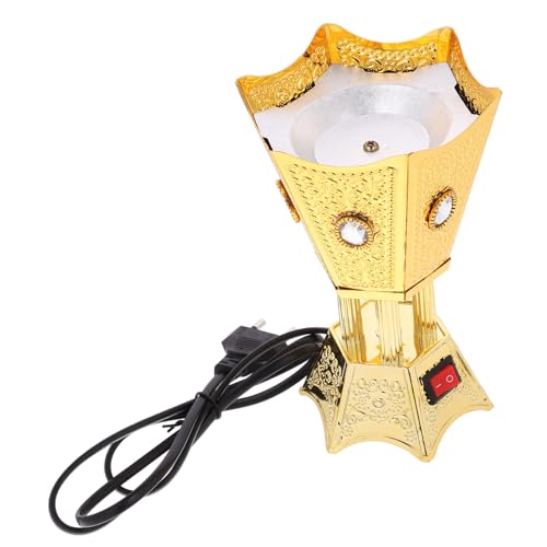 HYTROVE Quemador de Incienso Eléctrico de Hierro para Decoración de Escritorio Censador Vintage para Hogar y Aromaterapia