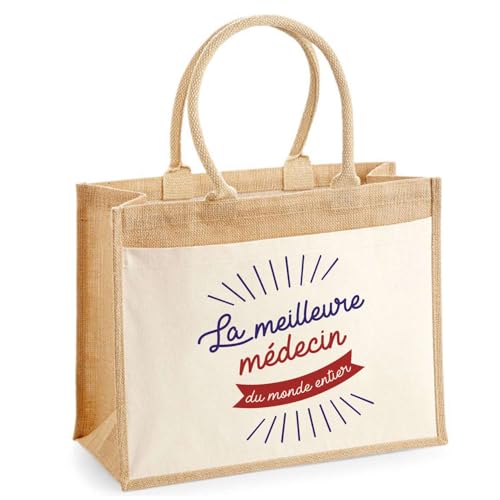 Sac de shopping en jute pour médecin pour ne plus manquer de place