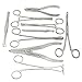 9 Body Piercing Instruments KIT Tools PENINGTON Forceps, DS-740 by G.S ONLINE STORE