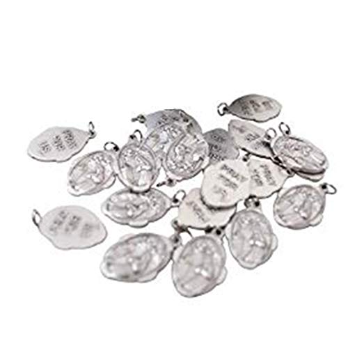 Bulk Medal Lot of 20 Metal Saint Pendant (St. Rita)