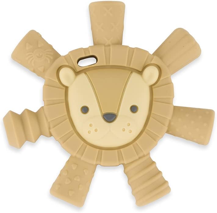 Itzy Ritzy - Ritzy Teether Reaches Back Molars and Massages Sore Gums; Features Multiple Textures and Flexible Design; Lion