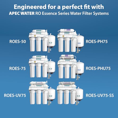 Image of APEC Water System FILTER-SET-ES Essence Standard Capacity Pre-Filter Set | Stages 1-3, for APEC Essence Series, 6 Month Set, Removes Dust, Particles, and Rust, Reduces Chlorine, Taste, and Odor