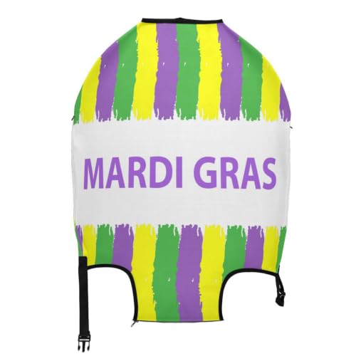 Drapeau Mardi Gras décoration élastique bagages tissu robuste et extensible XL