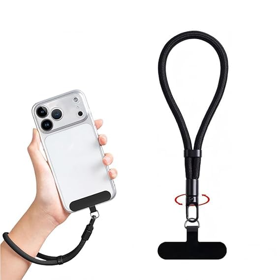Aihoye Universal Crossbody Phone Lanyard with Detachable Zipper Wallet Wide Adjustable Neck Strap for Women Cell Phone Safety Tether Hands Free Coin Purse Card Holder Camera Strap-image-11