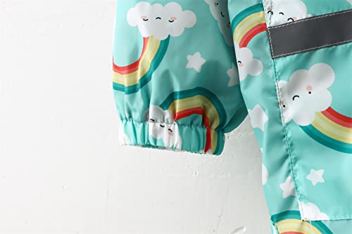 Capa de chuva infantil Waterproo Jaqueta de chuva corta-vento enlameada poncho de chuva portátil inf