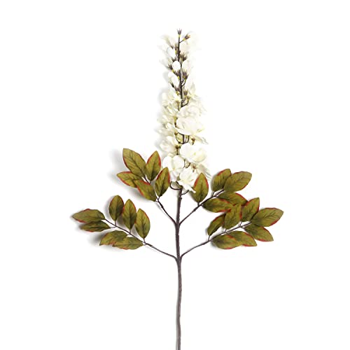 Image of PURE HOME + LIVING White Bean Faux Flower Stem 1 Piece | Plastic