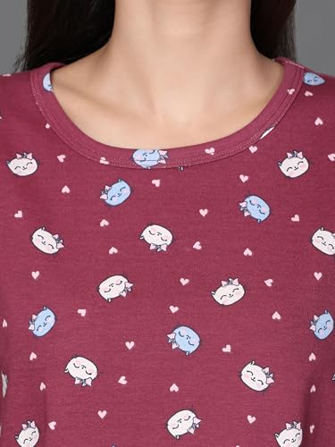 Image of B STORIES Women's Cotton Pyjama Set | Comfort and Relexed Nightsuit for Ladies
