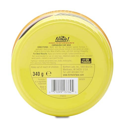 Image of Formula 1 High Performance Carnauba Car Wax /Polish for Car Polish - 230 gm