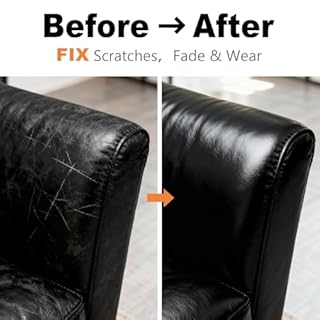 KIEPOL Black Leather Repair Kit - Recoloring Balm and Dye to Restore & Renew Scratched, Faded and Aged Leather & Vinyl Couches, Boots, Car Seats or Furniture