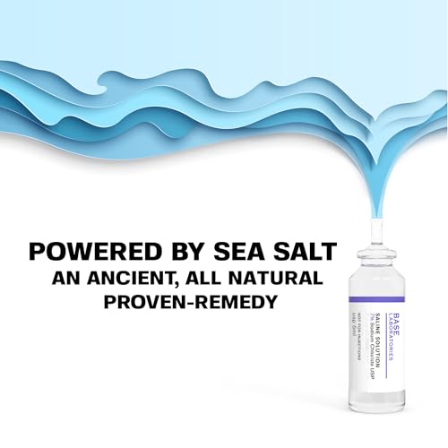 BASE LABORATORIES 7% Saline Solution for Nebulizer Machine | Saline Solution for Inhalation & Nasal Irrigation | High 7% Concentration l 50 Vials 5ml Unit Dose - Thumbnail 5