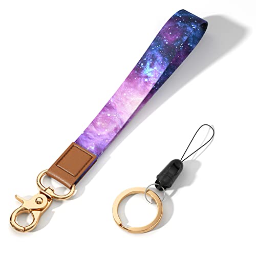 Image of Wrist Lanyard Key Chain, Cute Wristlet Strap Keychain Holder for Women Men Car Keys ID Badges Card Wallet Phone Camera