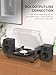 Belt-Drive Bluetooth Turntable with Magnetic Cartridge, Bluetooth 5.3, Built-in Phono Preamp, RCA Output, 33/45 RPM Vinyl Record Player, Vintage Wood Grain Design & Anti-Vibration Feet