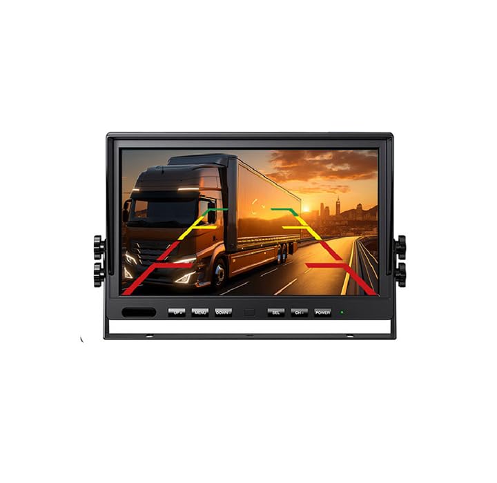 Justrack 7 Inch Full HD IPS Reverse Parking Monitor | 2-Channel Display with RCA Port | 12V/24V Compatible for Car, Truck, Bus & Multi-Purpose Use-picture-11