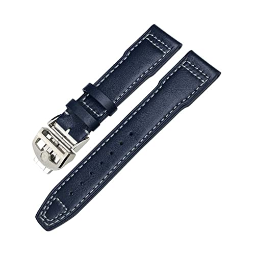 Bracelet cuir marron 21mm pour montre IWC parfait pour le style gentleman aviateur