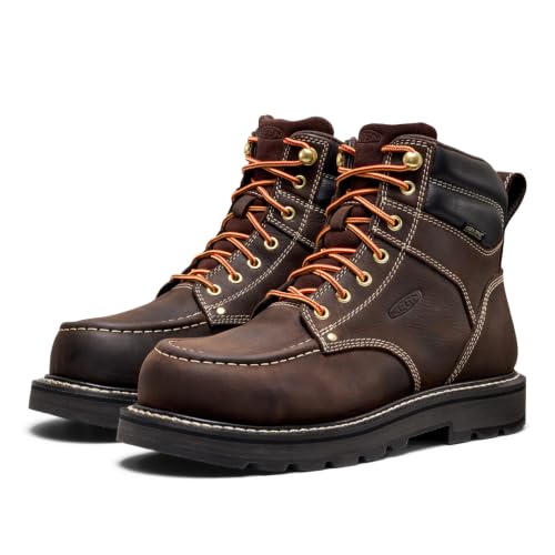 Image of KEEN Utility Men's Cincinnati 6 inch Composite Toe Waterproof 90 Degree Heel Heavy Duty Work Boots
