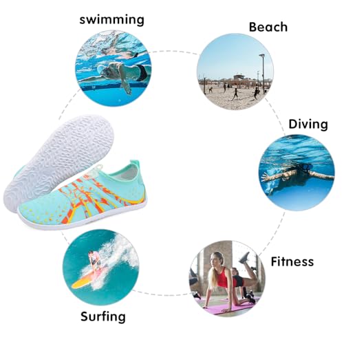 Image of Spesoul Womens and Mens Water Shoes Breathable Quick Dry Soft Barefoot Aqua Socks for Hiking Swim Beach Surf Yoga Sport