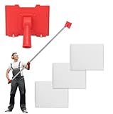 GoldOars Paint Edger Tool, Edge Painting Tool with Extension Pole, Paint Pad Set for Walls and Ceilings, Cutting in Tools for Painting, Adjustable Paint Edge Trimmer Tool