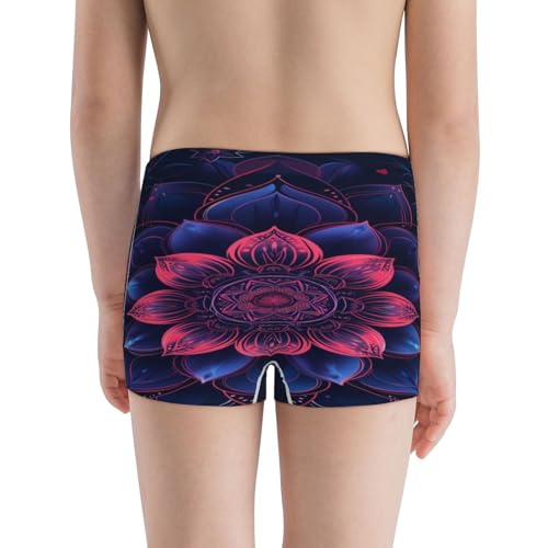 Boys' Cotton Boxer Brief Soft Underwear-Bohemian Vintage Pattern3