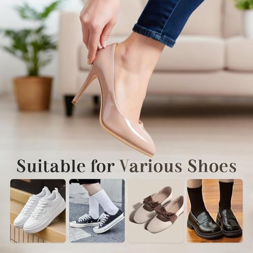 Image of Heel Pads for Shoes,Heel Grips Liner Cushions Inserts for Loose Shoes,Anti Slip Shoe Inserts for Too Big Shoes Women Men,Soft Heel Protectors Stop Heel Slip & Blisters. (Transparent*4pairs)