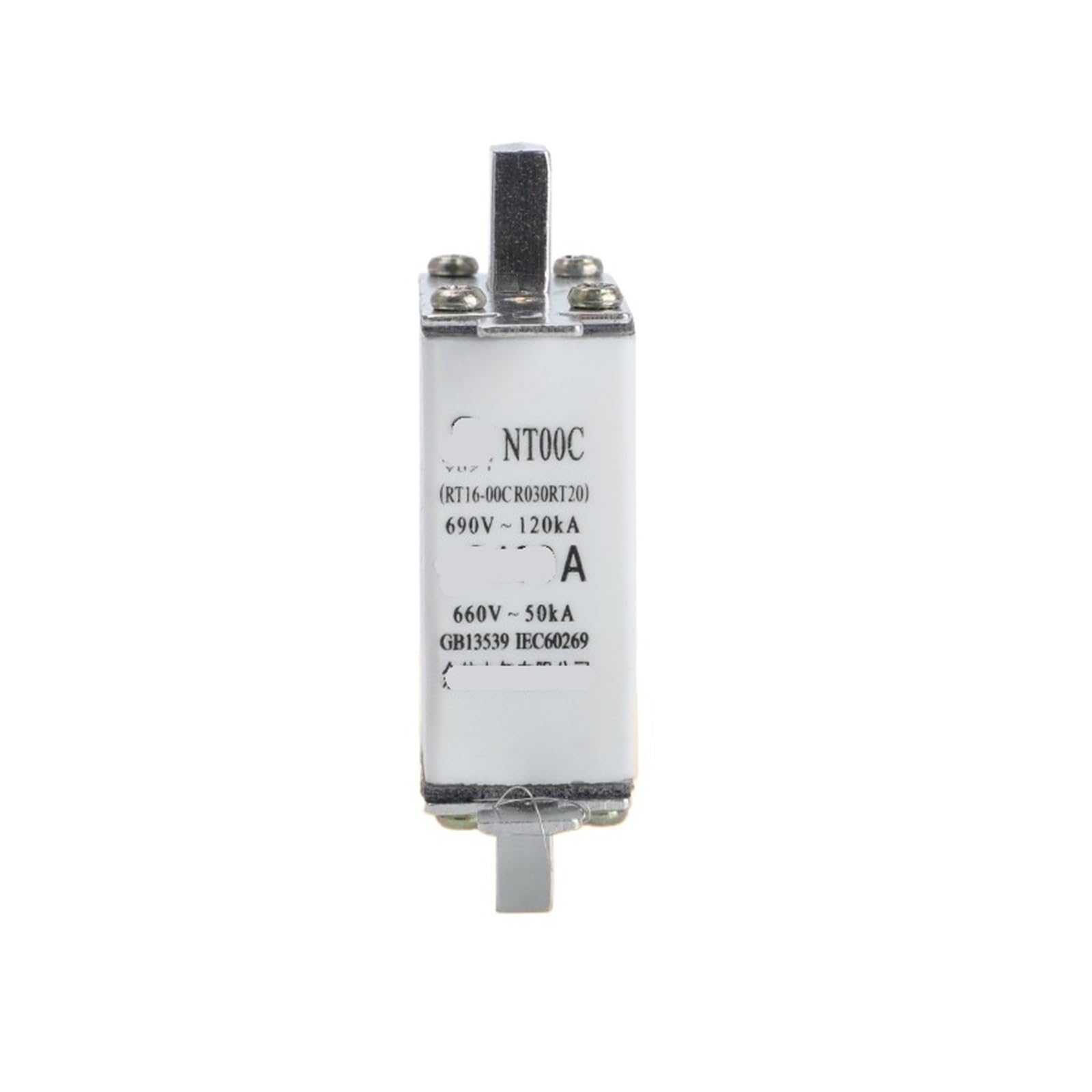 Fusible NT00-80A contre les surcharges électriques en céramique