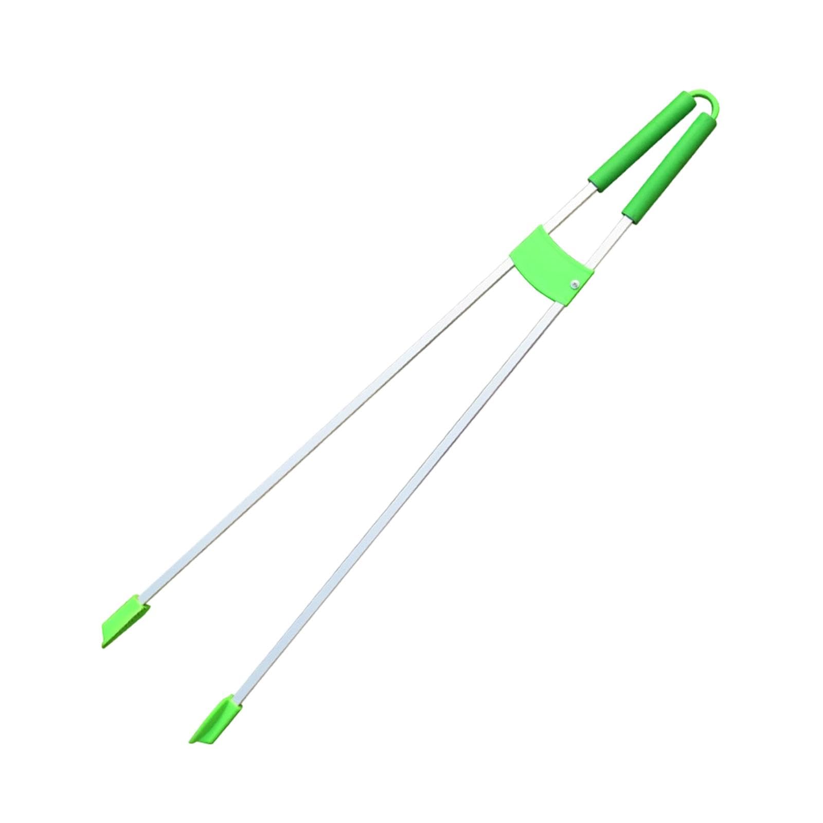 Trash Claw Grabber con Mango Largo Pinza Recogedora de Basura Herramienta de Alcance Ergonómica Fabricada en Aleación de Aluminio Adecuada para Limpie, Punta de Goma