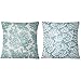 NA- Fodere Cuscino a Tema Oceano,federe Decorative per Cuscino con Ramo di Corallo,45 x 45,Set di 2,Fodere Cuscino in Poliestere per Soggiorno,Divano,Divano all'aperto