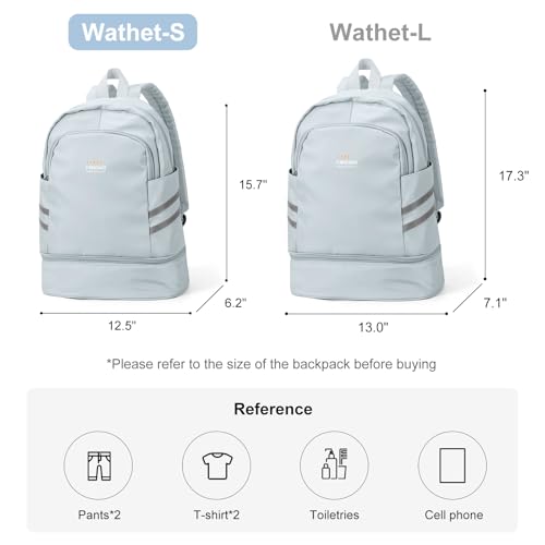 coofay Gym Backpack For Women Waterproof Sports Backpack With Shoe Compartment Lightweight Travel Backpacks Small Gym Bag Dance Volleyball Backpacks