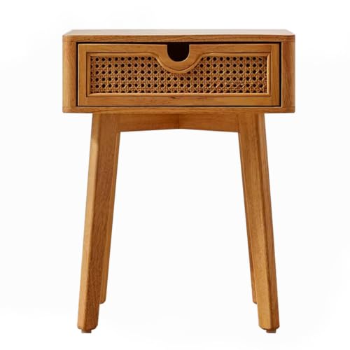 Buffet en bois naturel de qualité supérieure, meuble d'accent moderne en rotin pour séjour - 2