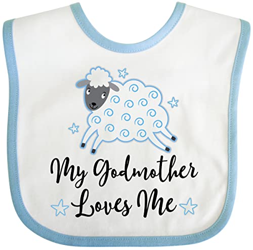 inktastic Godmother Godson Lamb Baby Bib