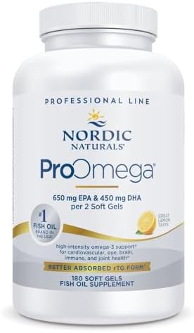 Nordic Naturals ProOmega, Lemon Flavor - 180 Soft Gels - 1280 mg ...