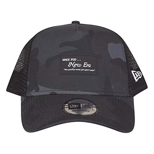 New Era Adjustable A Frame Trucker Cap Brand Patch - vue 8