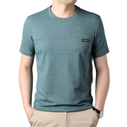 T-shirt à col rond décontracté et respirant en coton pour homme