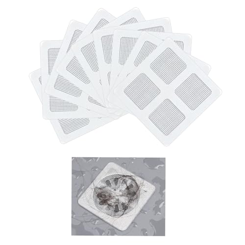 50 Pezzi Filtro Raccogli Capelli per Doccia, Floor Drain Sticker,Floor Drain Filter, filtro antipolvere per capelli, adatti per bagno, cucina, vasca da bagno, lavandino
