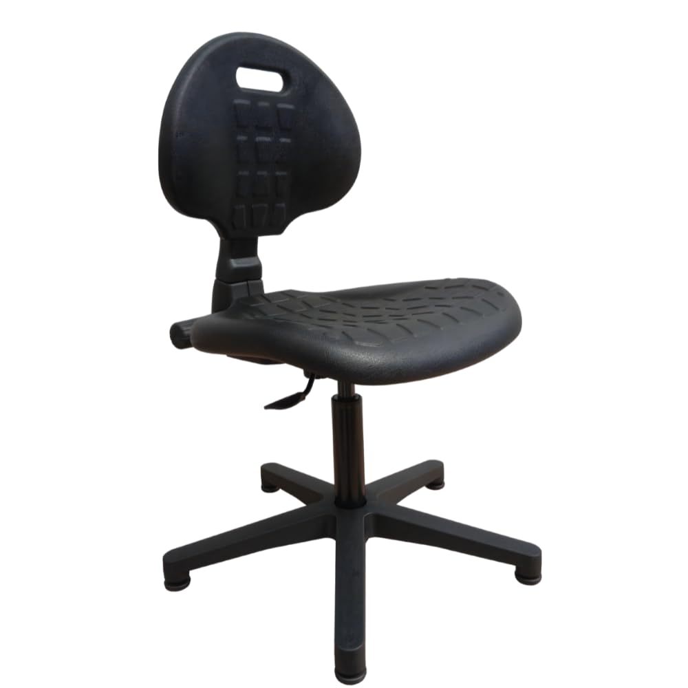 FITEX Sedia Operativa CALLIOPE in Poliuretano ad Alta Resistenza, Facile da Pulire, Seduta Tecnica per Ufficio, Laboratorio e Aree Produttive - Nera
