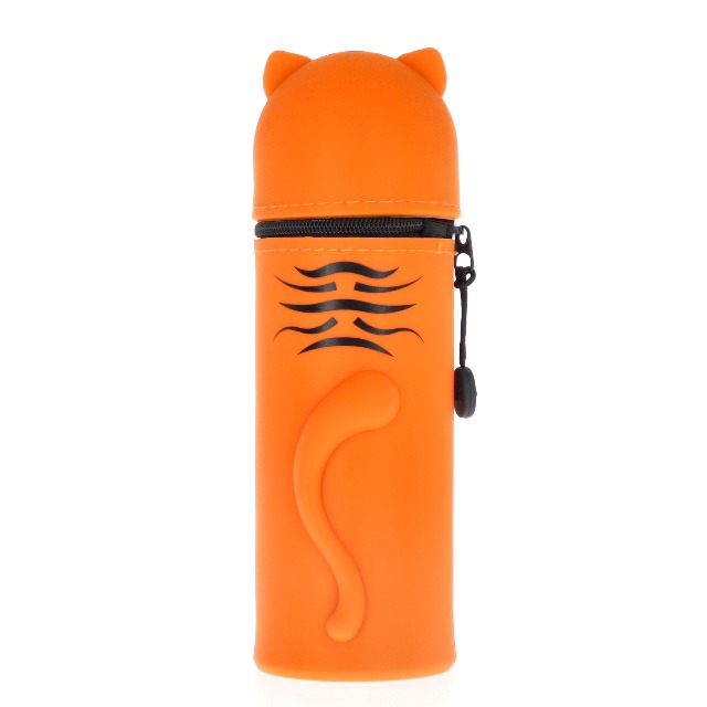 Legami - Kawaii Astuccio Scuola 2 in 1 in Morbido Silicone, Tema Kitty Paw, Portapenne da Tavolo
