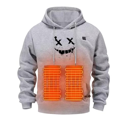 Sweat à capuche chaud pour hommes en polaire douce et respirante sans batterie