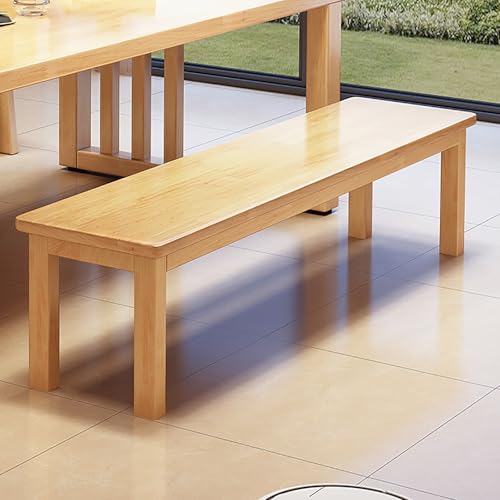 DESALAI Farmhouse Entryway Solid Wood Dining Bench 31.5"/39.4"/47.2"/55.1"/63"/70.8"/78.8" Length End