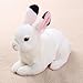 TUKVESZE Lifelike White Bunny Stuffed Animal, 8.2 inch Realistic Plush Toy Rabbit Adorable Bunny Toy for Kids Easter Basket Stuffers (White Bunny)